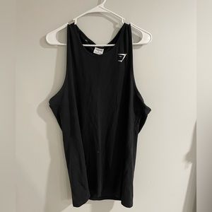 Men’s Black gym shark tank top